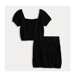 Freshman Black Skirt Set